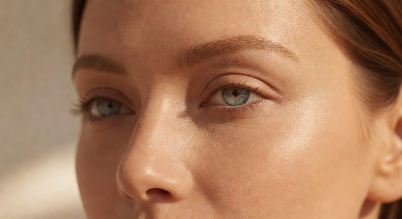 Close study of the periorbital region — eyes and brow